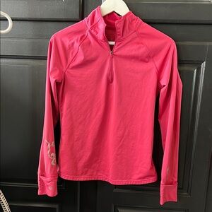Athleta Medium Quarter Zip Pink